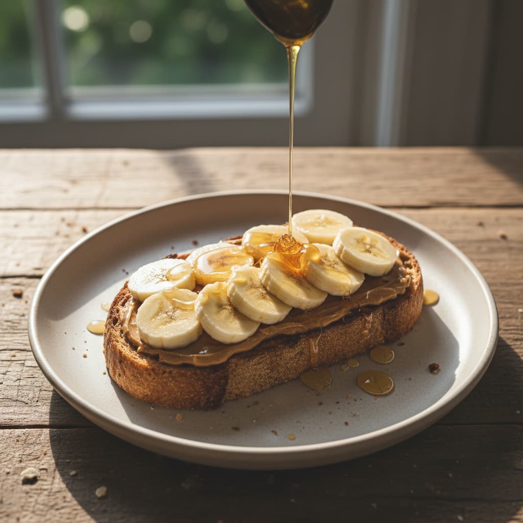 Almond Butter Banana Toast