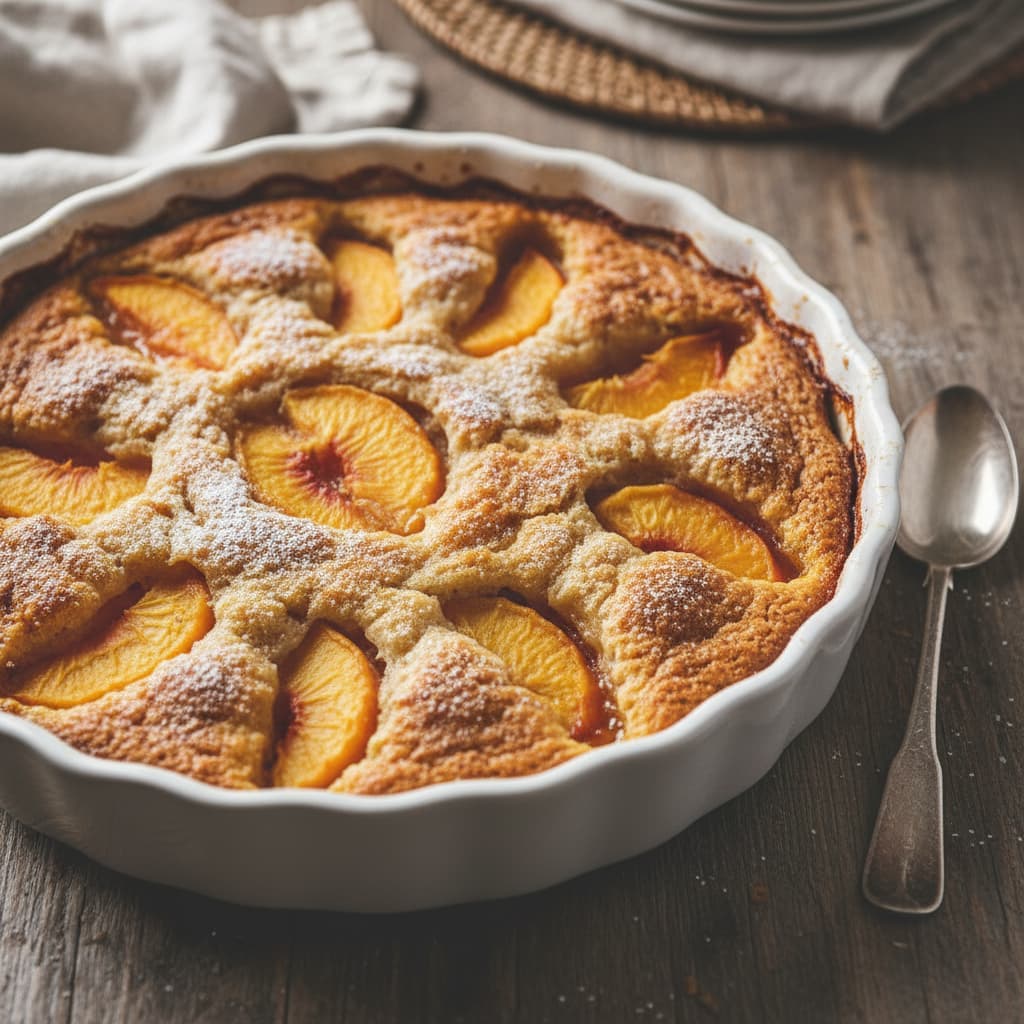 Canned Peach Cobbler