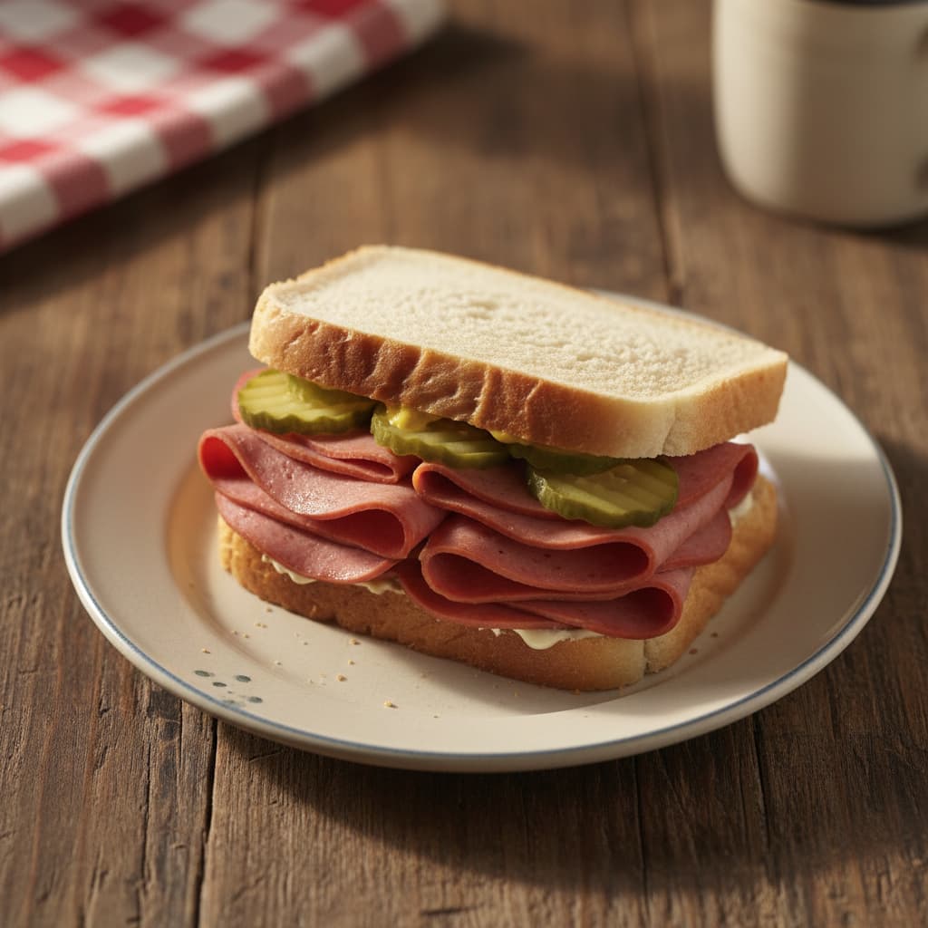 Classic Bologna Sandwich