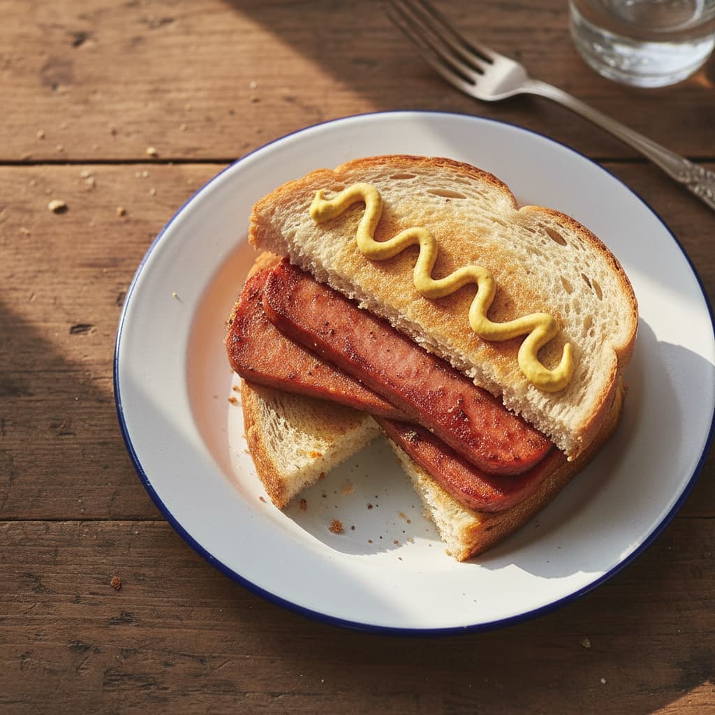 Fried Spam Sandwich
