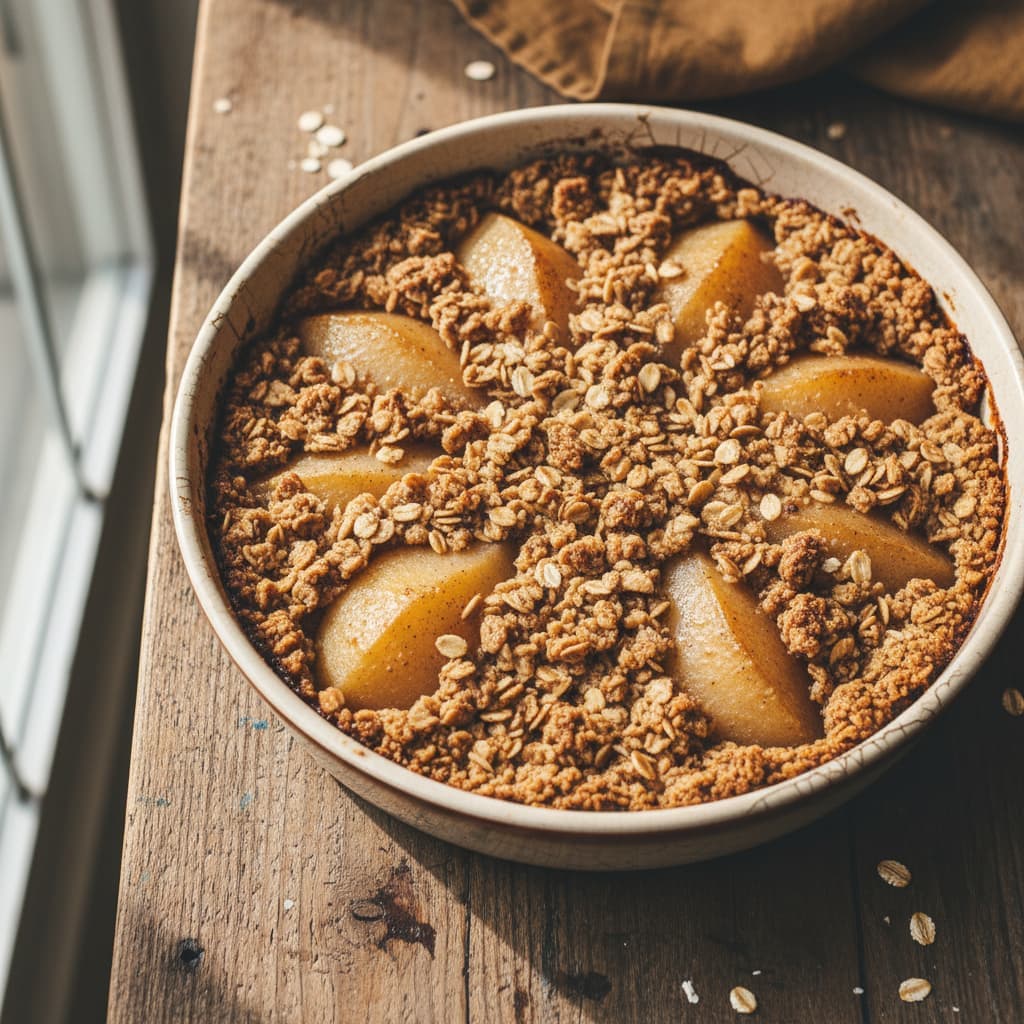 Pear and Oat Crumble